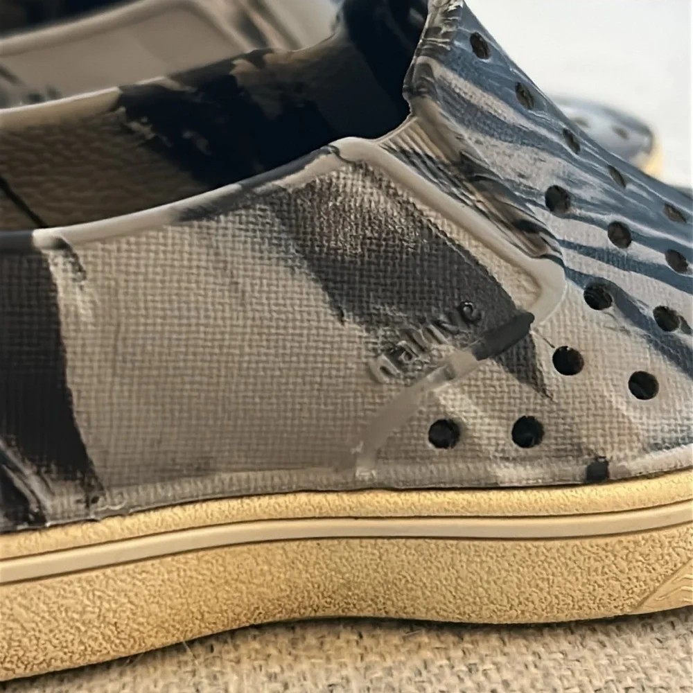 Native Jefferson Marbled Slip Ons Kids 7